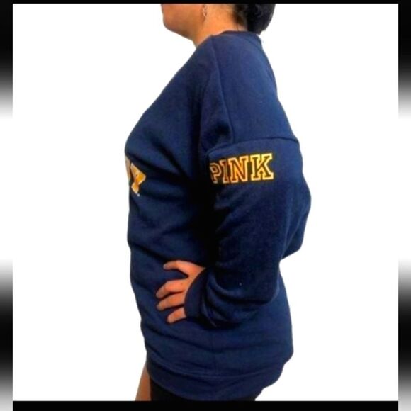 VICTORIA'S SECRET PINK UNITED STATES NAVY SWEATSHIRT COLLEGIATE COLLECTION XS - Picture 2 of 7